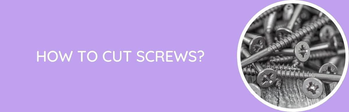 How To Cut Screws?